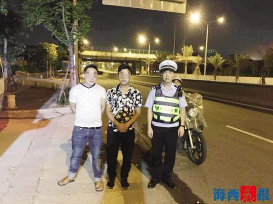 两名一起酒驾被查的“患难好兄弟”。