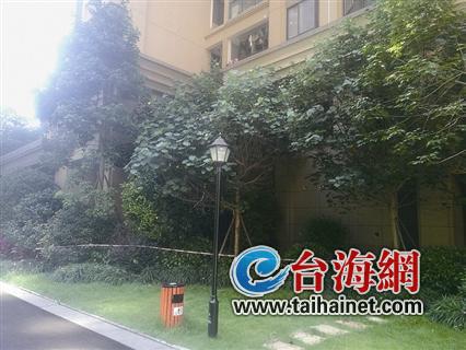 ▲事发现场已拉起警戒线